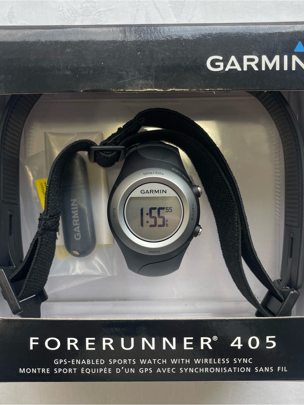 New Garmin Forerunner 405 GPS Running Watch Set w/ Heart Rate Monitor & ANT+